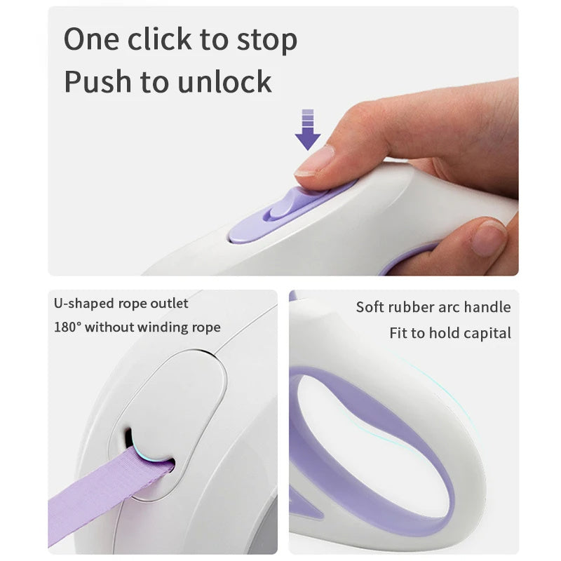 Retractable Dog Leash with LED Light - Ma boutique